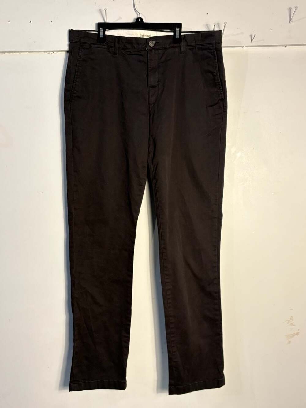 Goodthreads Men's Black Chino Pants Size 36W x 36L 010-020